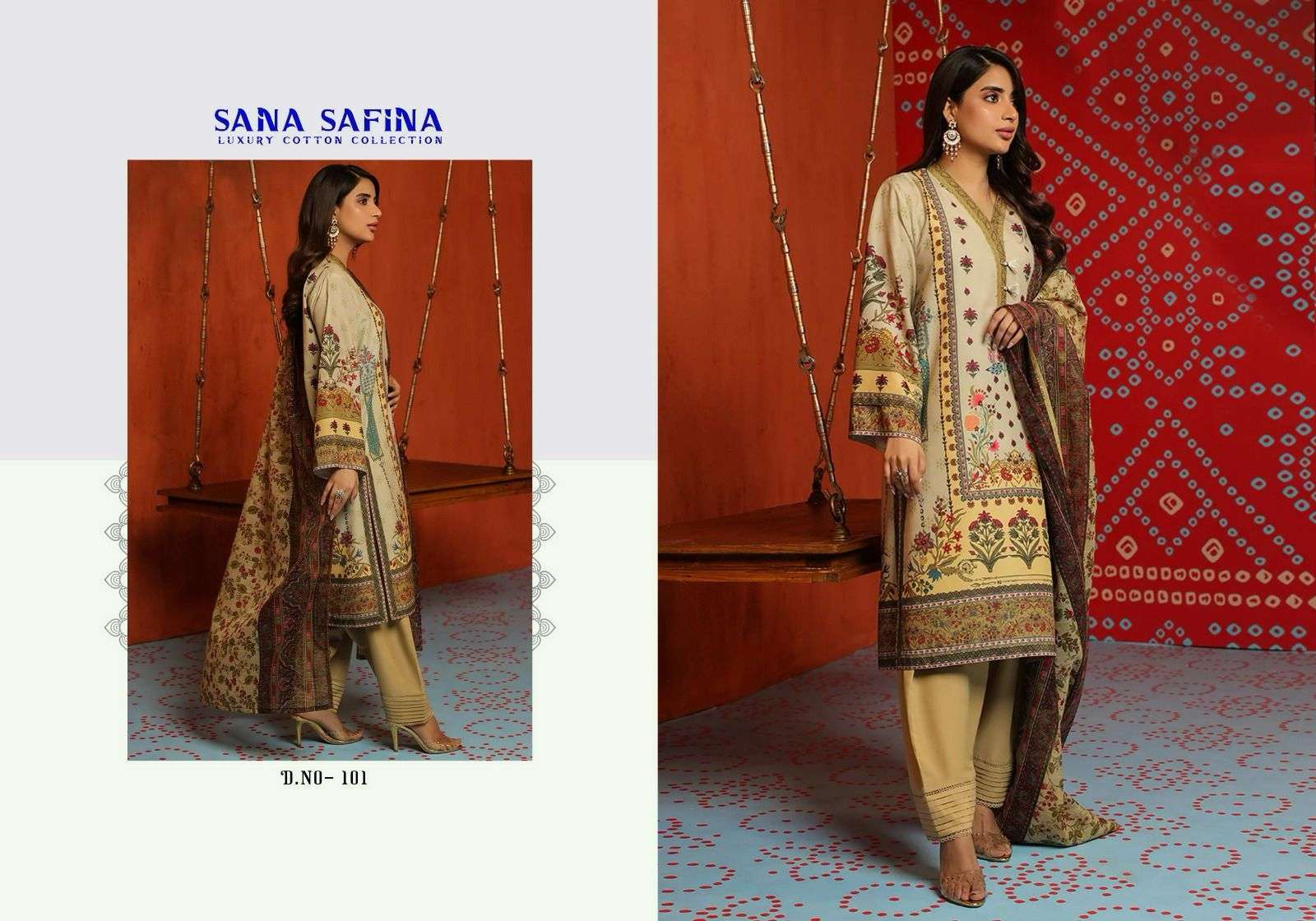 Sana Safina Vol 1 Luxury Cotton Karachi Wholesale dress material suppliers