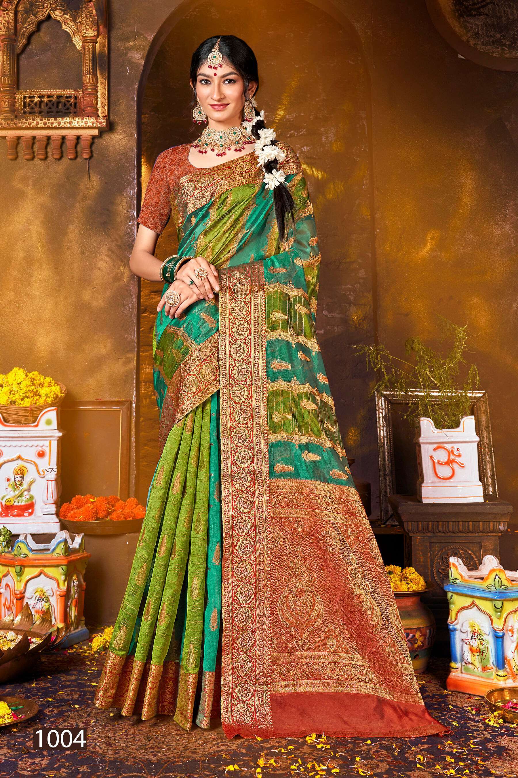 Saroj Maniratna Vol.1 Soft Organza With Rich Pallu Chiffon saree manufacturers