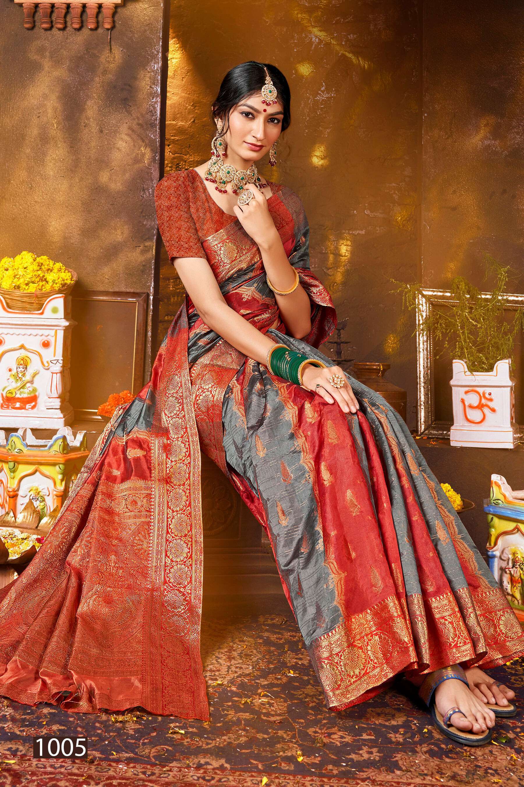 Saroj Maniratna Vol.1 Soft Organza With Rich Pallu Chiffon saree manufacturers