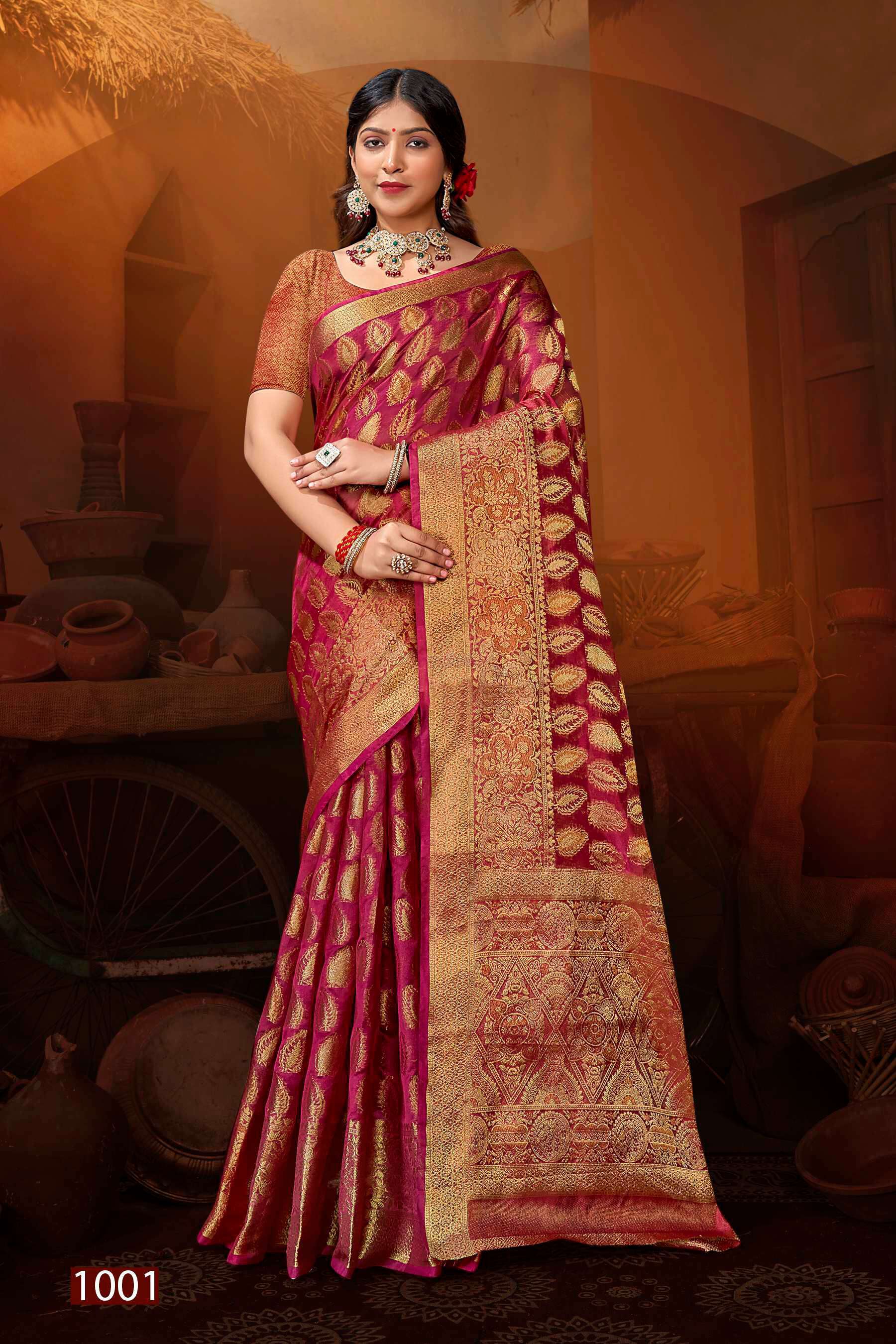 Saroj Mast Kalandar Vol.1 Organza Silk saree manufacturers in Ahmedabad