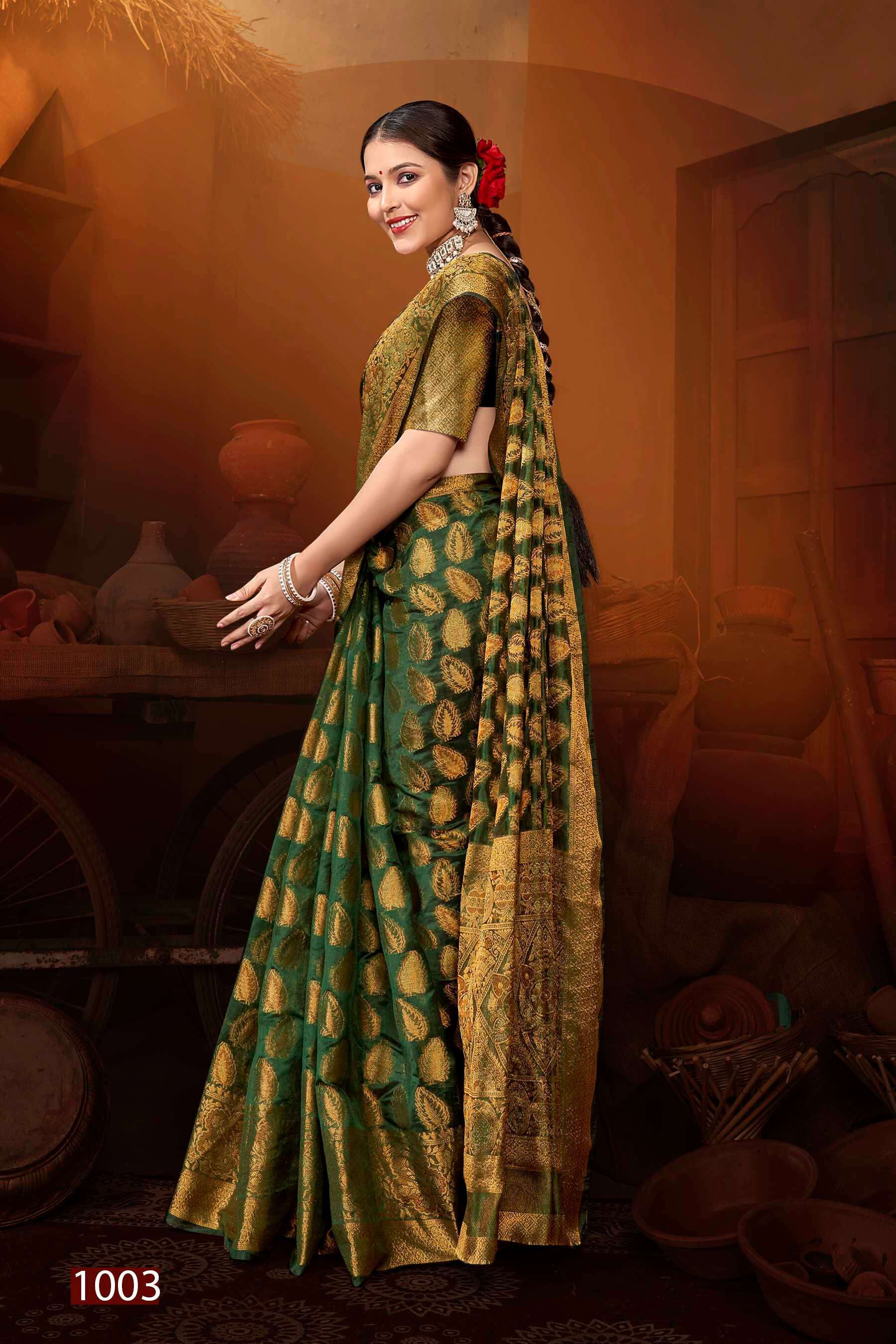 Saroj Mast Kalandar Vol.1 Organza Silk saree manufacturers in Ahmedabad