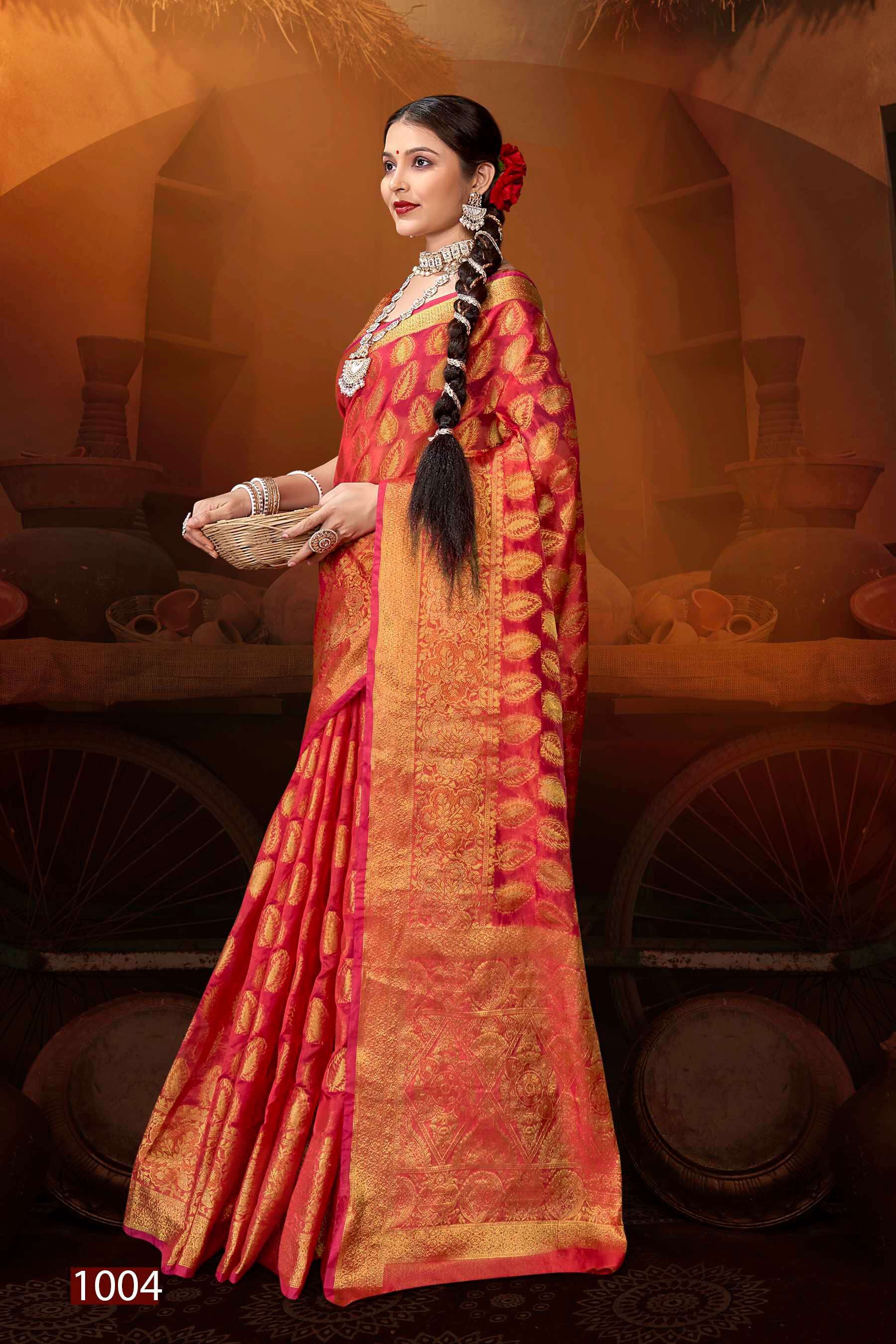 Saroj Mast Kalandar Vol.1 Organza Silk saree manufacturers in Ahmedabad