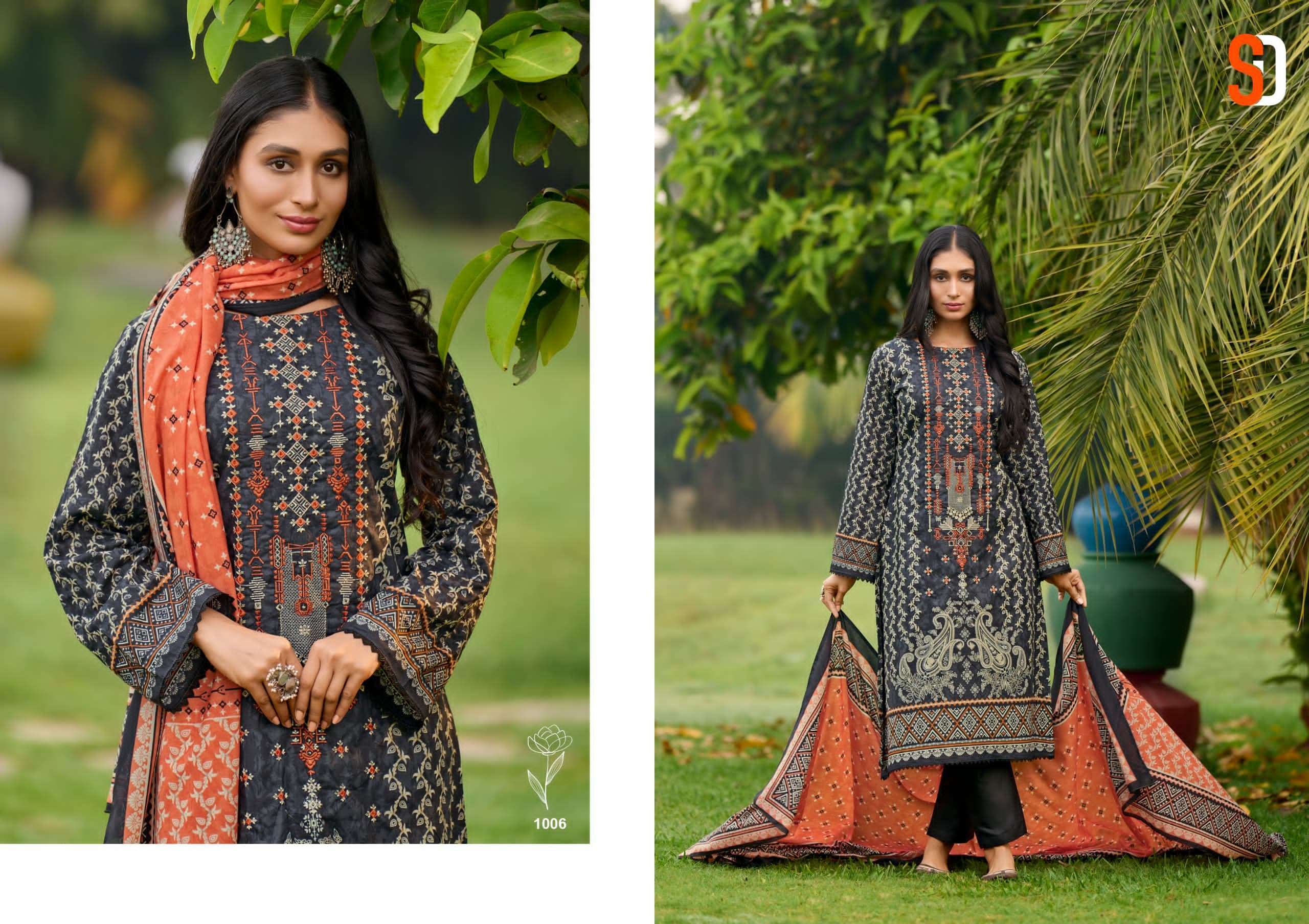 Shraddha Bin Saeed Lawn Vol 6 Pakistani Lawn Suits Wholesale in Surat