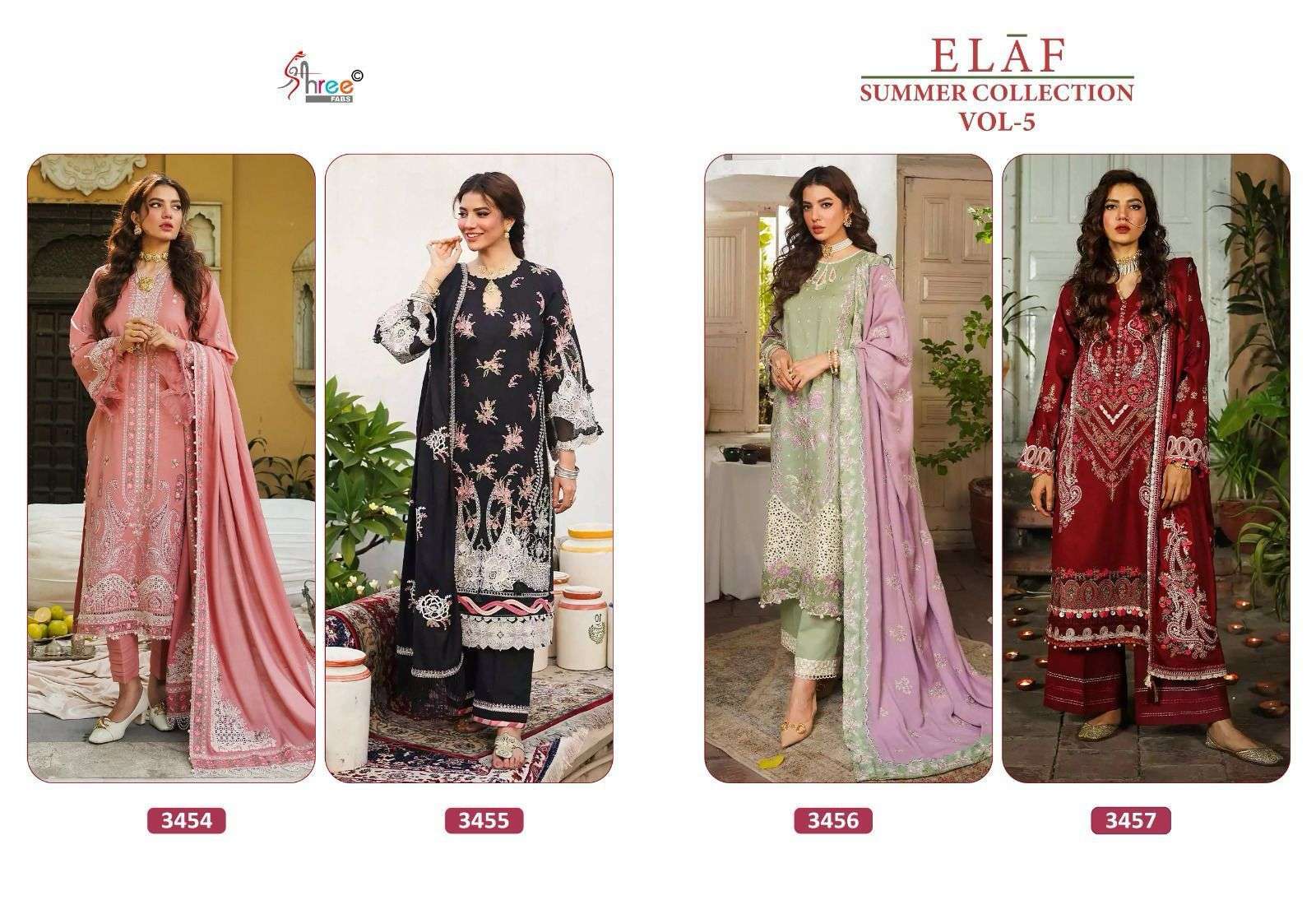 Shree Elaf Vol 5 Chiffon Dupatta Designer Pakistani Salwar Kameez in Surat