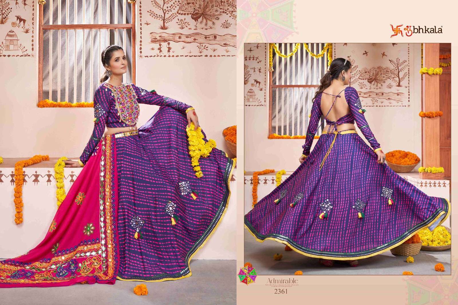 SHUBHKALA RAAS VOL. 10 Festival Wear Stitched Navratri Wholesale designer Lehenga choli