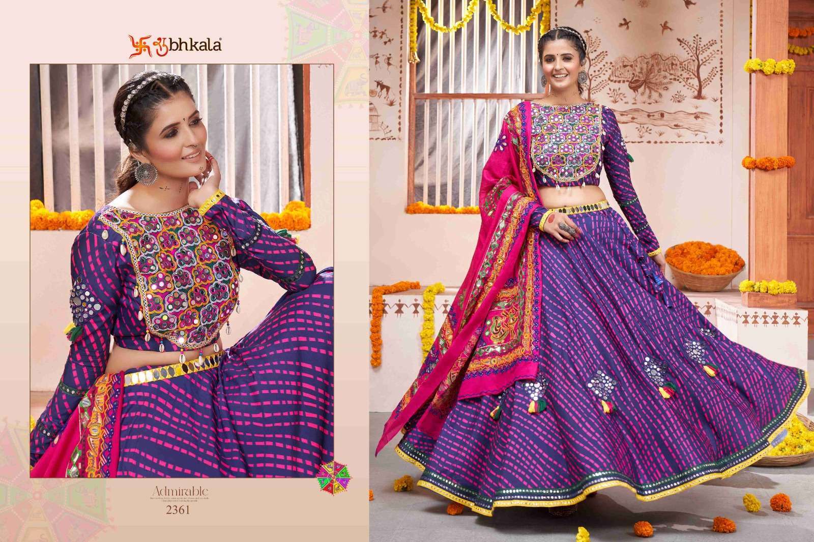 SHUBHKALA RAAS VOL. 10 Festival Wear Stitched Navratri Wholesale designer Lehenga choli