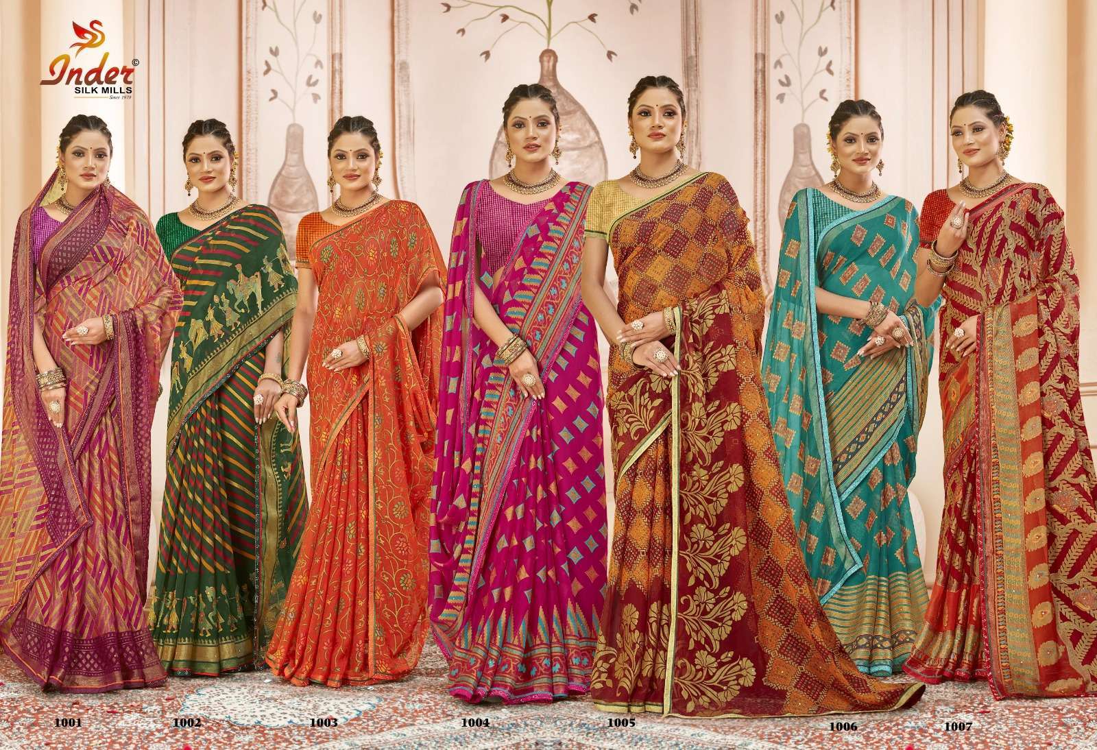 SOLAR POWER 6259 INDER SILK MILLS  Surat saree wholesale shop