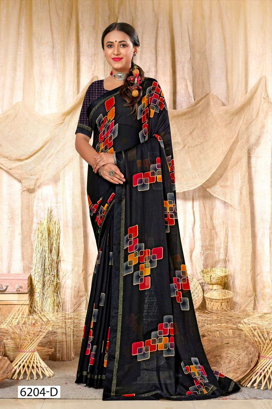 SURBHI 6204 INDER SILK MILLS  Indian sarees wholesale