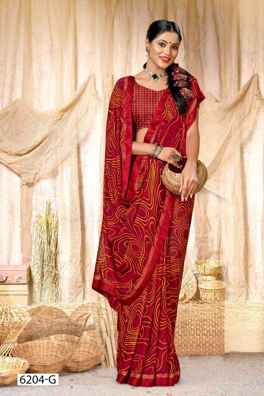 SURBHI 6204 INDER SILK MILLS  Indian sarees wholesale
