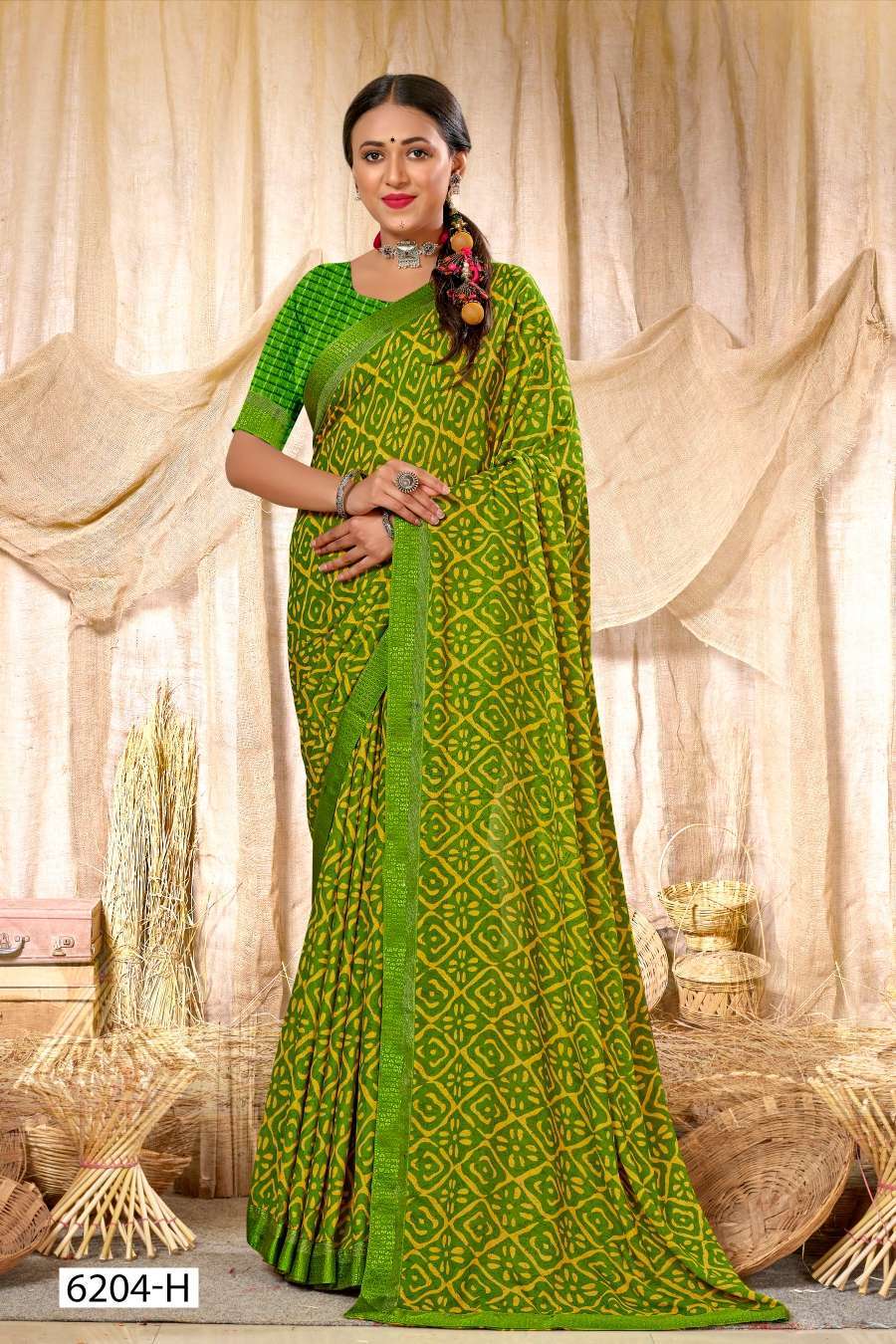 SURBHI 6204 INDER SILK MILLS  Indian sarees wholesale