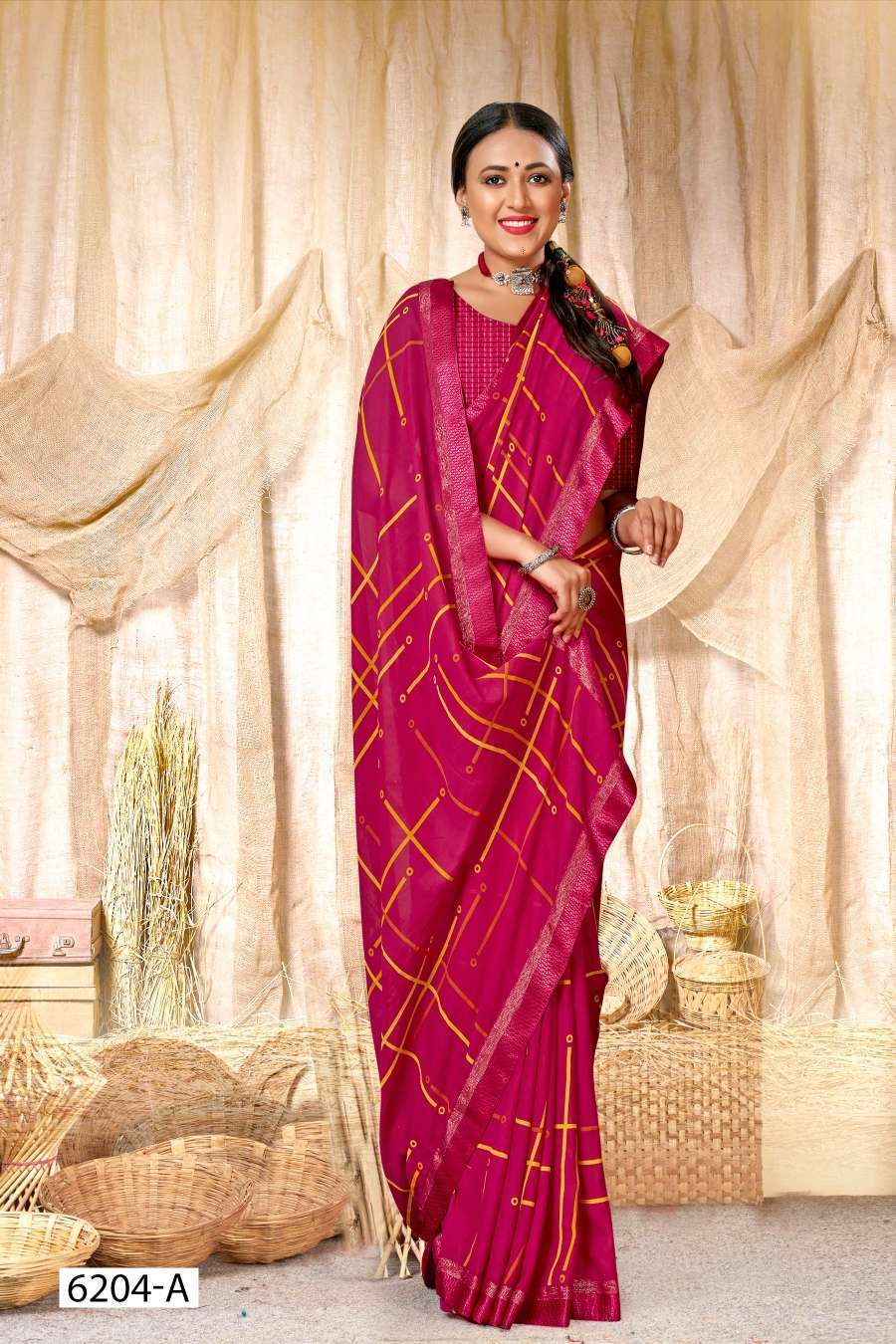 SURBHI 6204 INDER SILK MILLS  Indian sarees wholesale