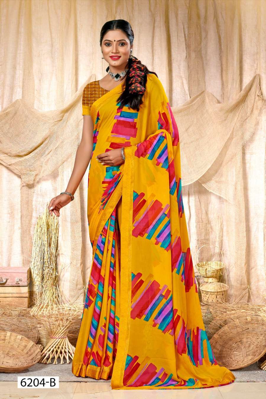 SURBHI 6204 INDER SILK MILLS  Indian sarees wholesale