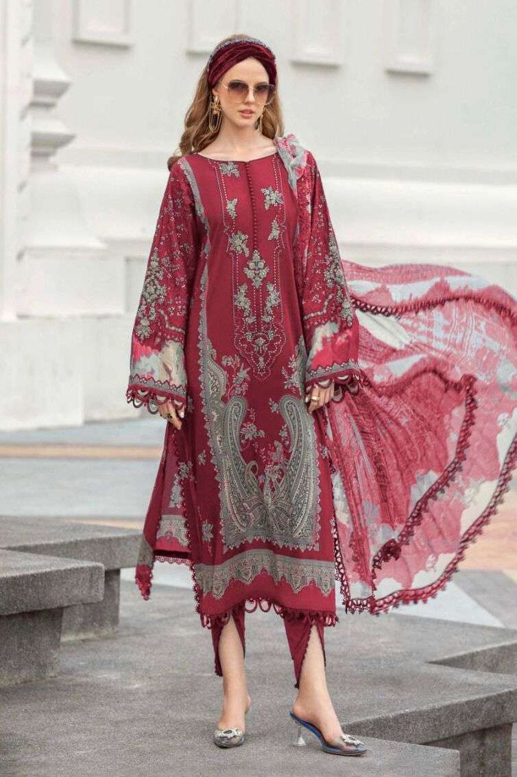 Taj 495 And 496 Chiffon Dupatta Hits Surat market wholesale straight suits