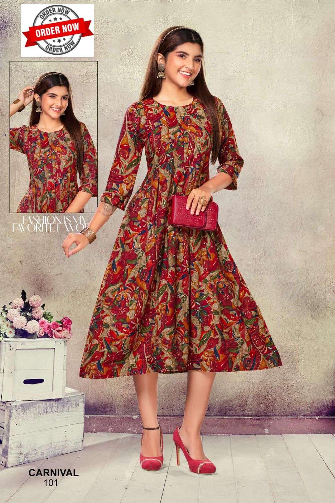 TRENDY CARNIVAL VOL.1 Kurti distributor in Gujarat