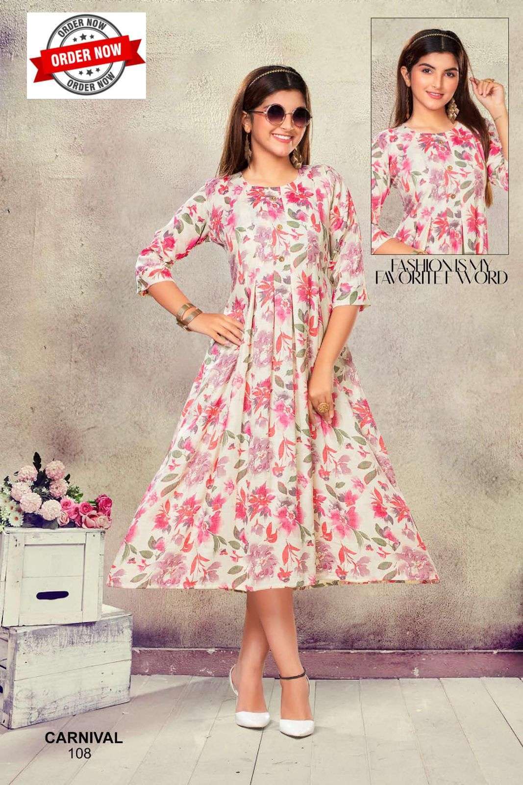 TRENDY CARNIVAL VOL.1 Kurti distributor in Gujarat