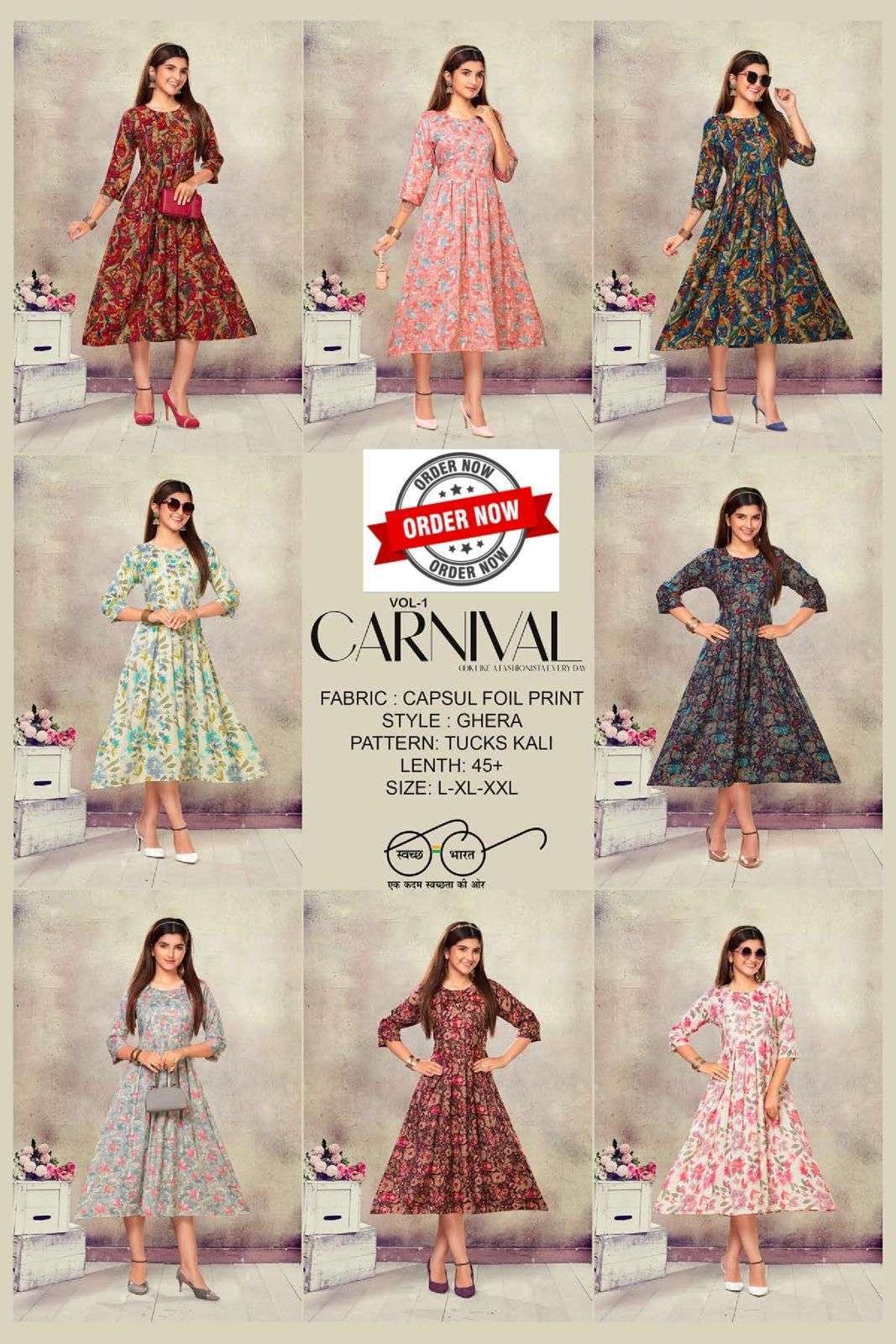 TRENDY CARNIVAL VOL.1 Kurti distributor in Gujarat