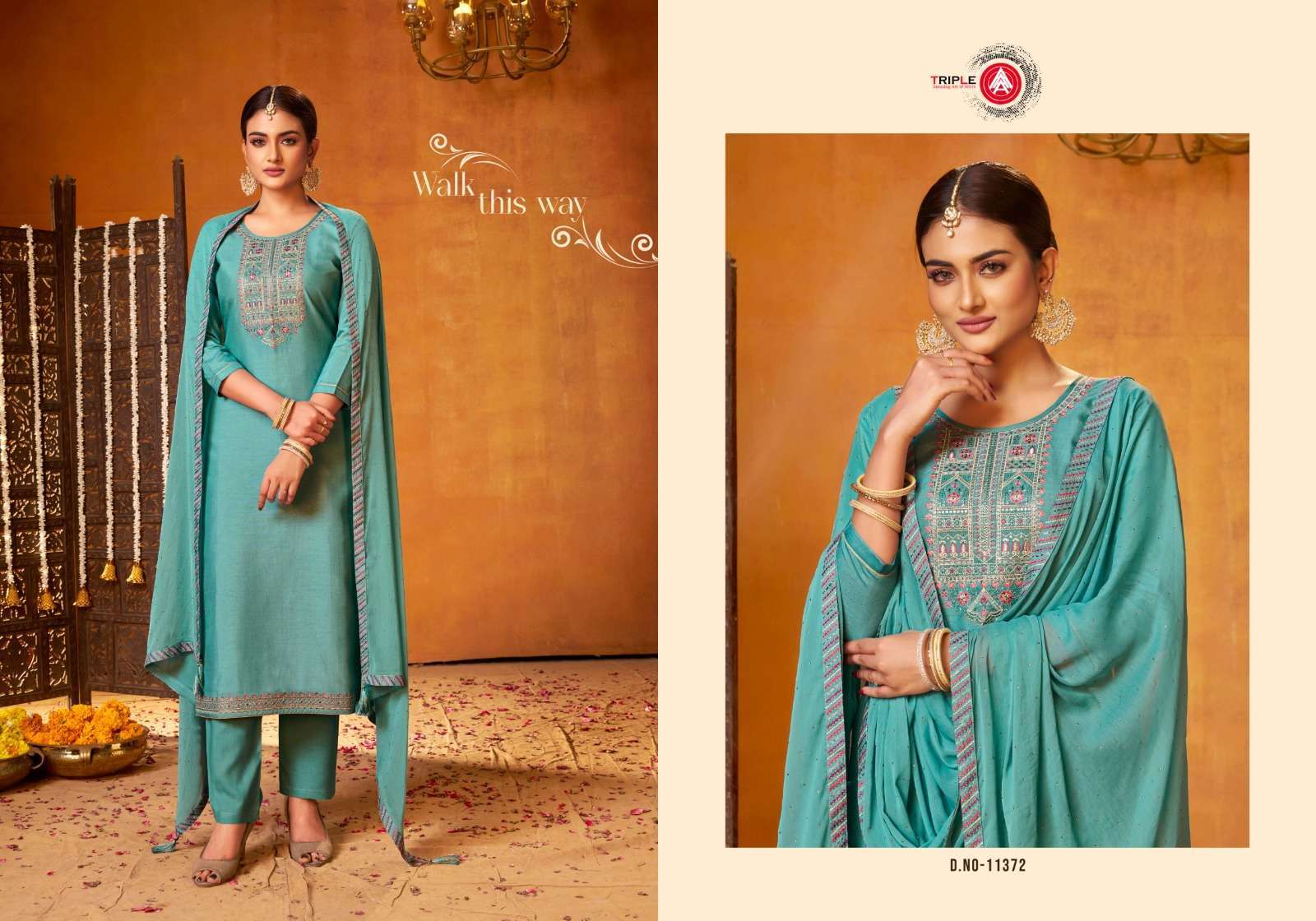 Triple Aaa Blizz Soft Silk Designer Jaipur Wholesale silk dress materials in Jaipur
