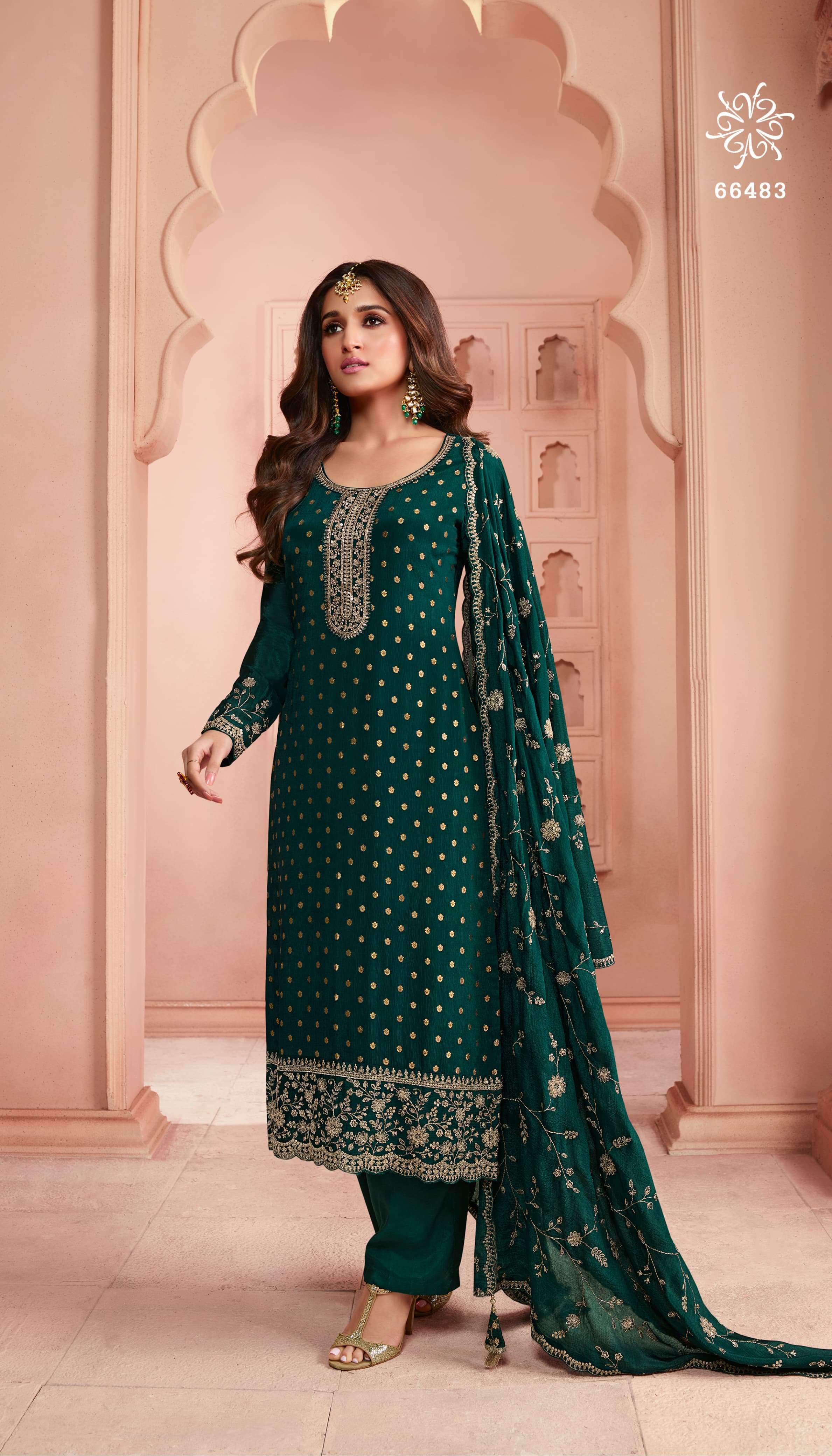 Vinay Kuleesh Swarnaa Hitlist Jacquard Embroidery Salwar Kameez Wholesale in Gujarat