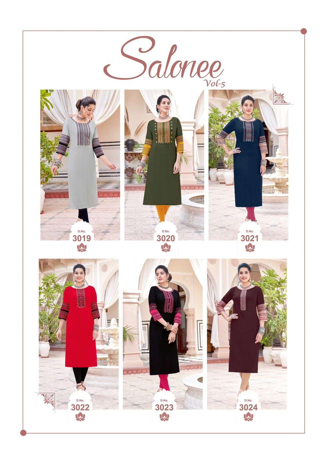 WOOGLEE Salonee Vol 5 Kurti fabric suppliers in Gujarat