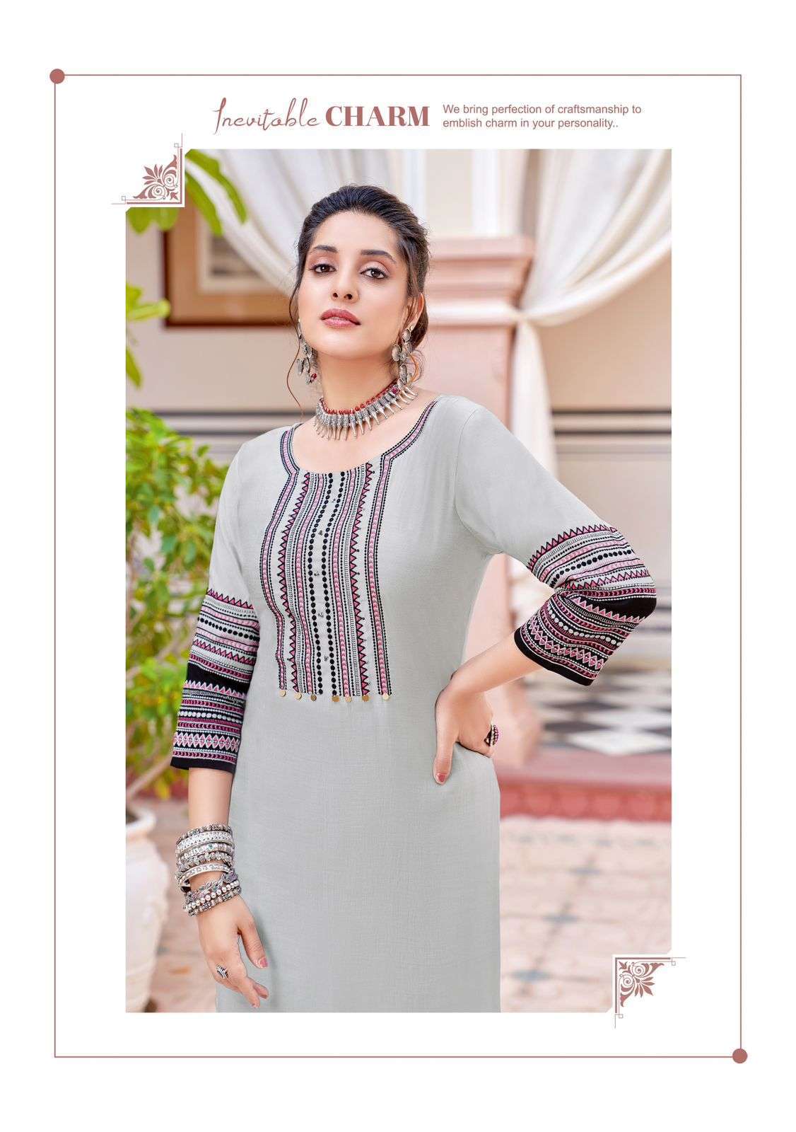 WOOGLEE Salonee Vol 5 Kurti fabric suppliers in Gujarat