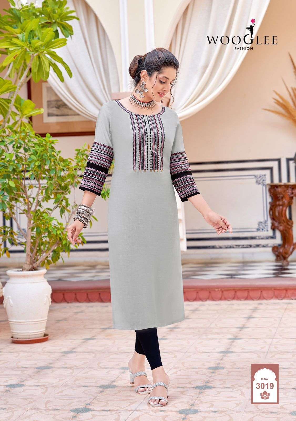 WOOGLEE Salonee Vol 5 Kurti fabric suppliers in Gujarat