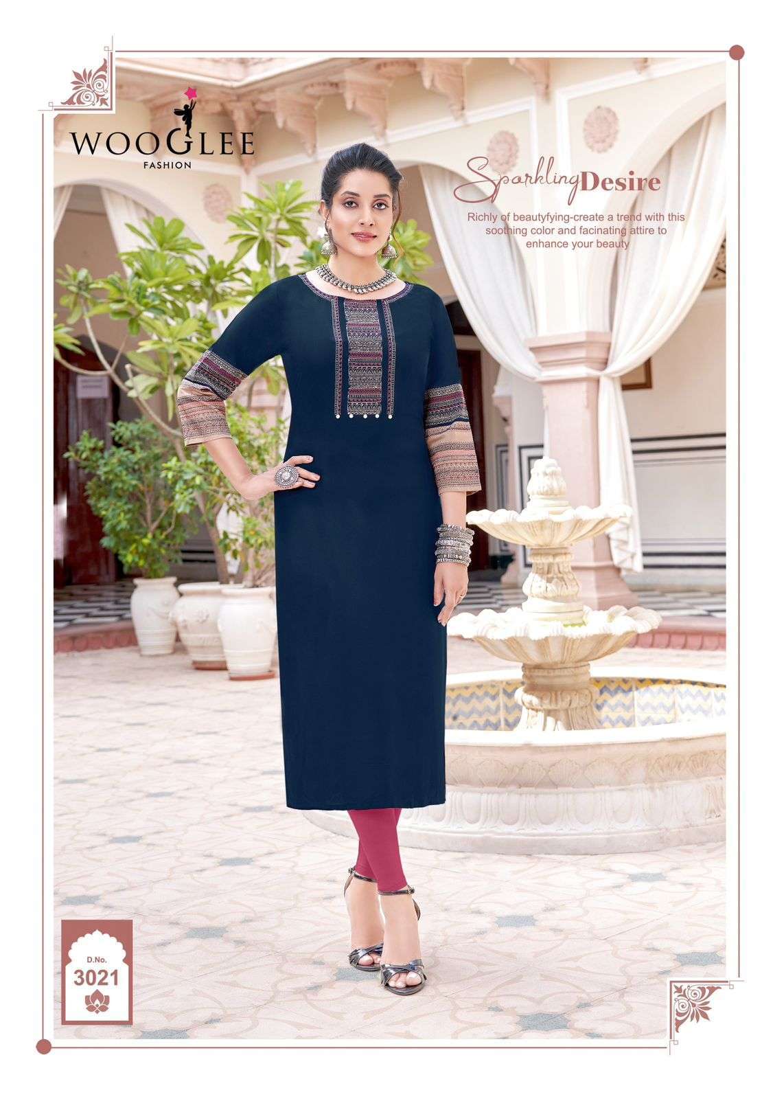 WOOGLEE Salonee Vol 5 Kurti fabric suppliers in Gujarat