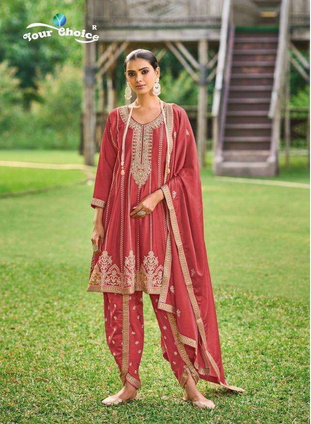 Your Choice Dhoti Style Designer Georgette salwar kameez wholesalers Gujarat