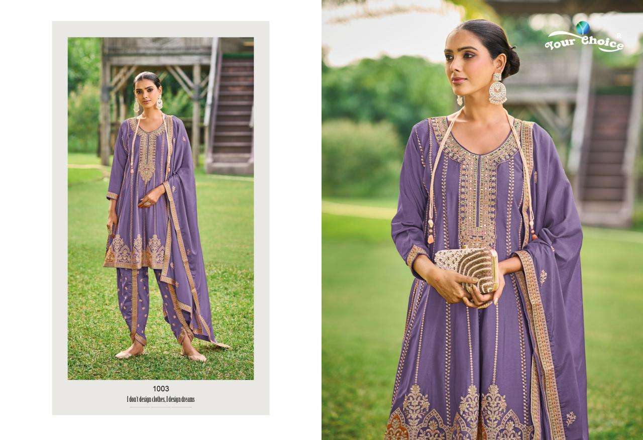 Your Choice Dhoti Style Designer Georgette salwar kameez wholesalers Gujarat