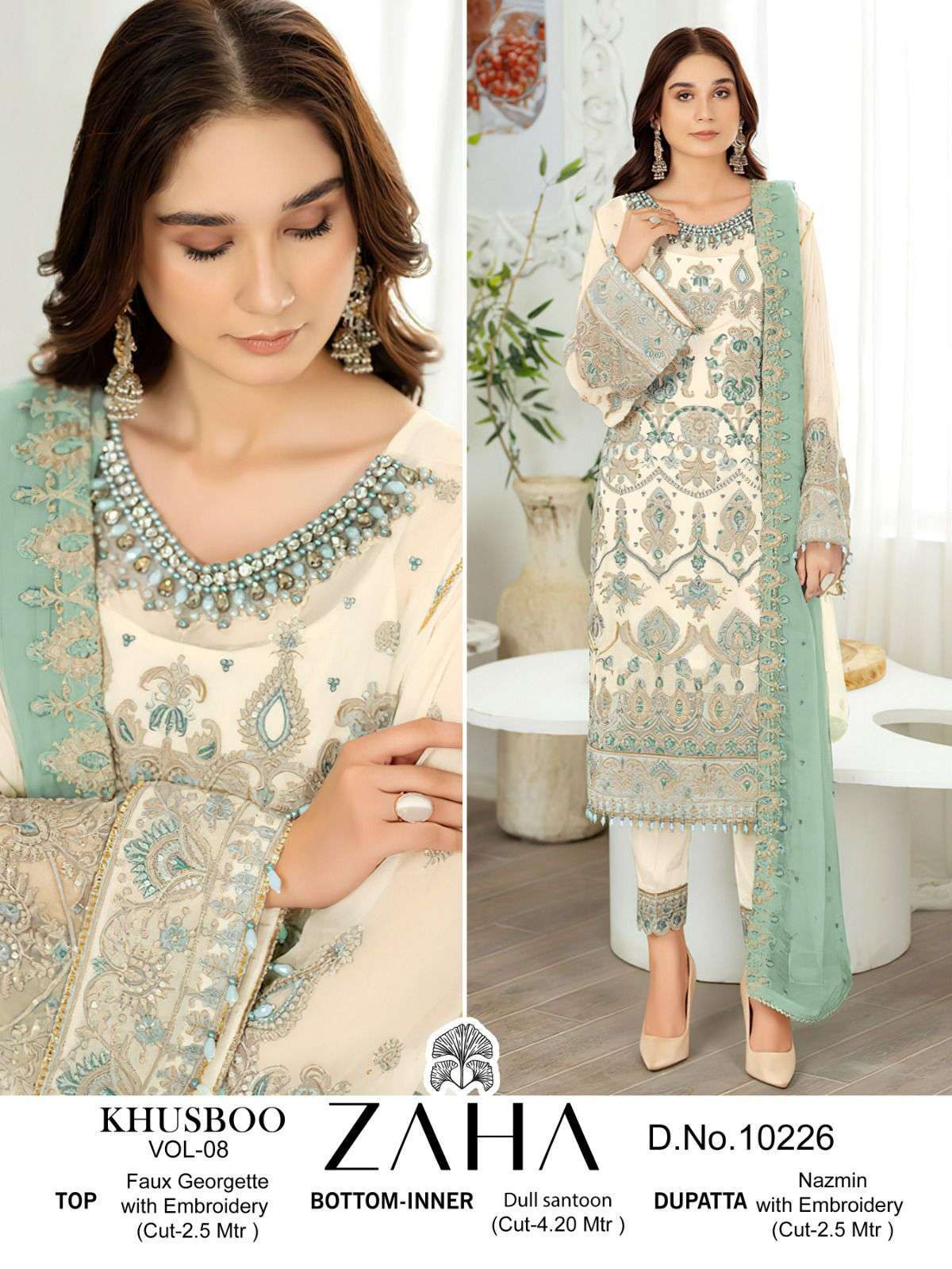 Zaha Khusboo Vol 8 Georgette Salwar Kameez Manufacturers