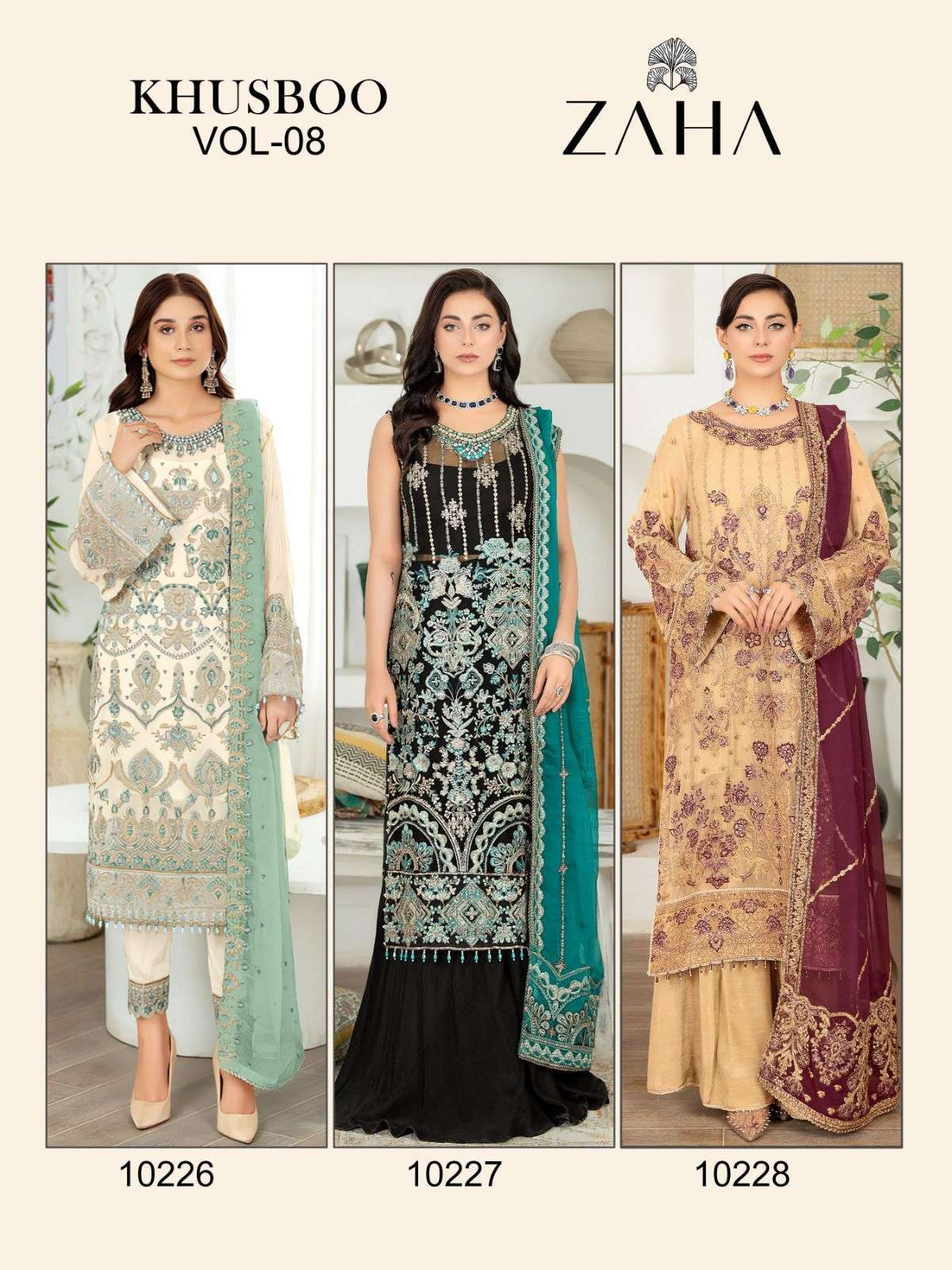 Zaha Khusboo Vol 8 Georgette Salwar Kameez Manufacturers