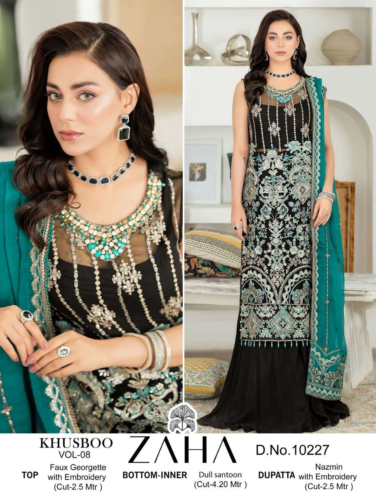 Zaha Khusboo Vol 8 Georgette Salwar Kameez Manufacturers