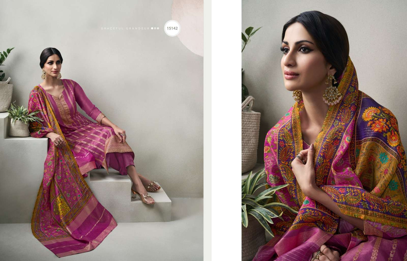 Zisa Glory Crystal Weaving Jacquard  Wholesale printed salwar kameez in Surat
