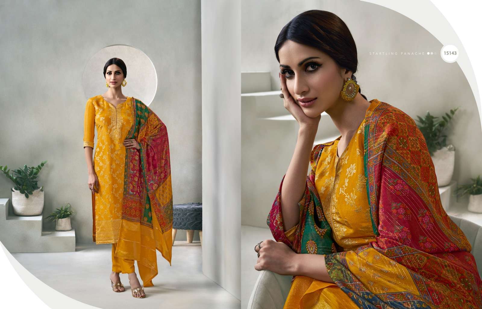 Zisa Glory Crystal Weaving Jacquard  Wholesale printed salwar kameez in Surat