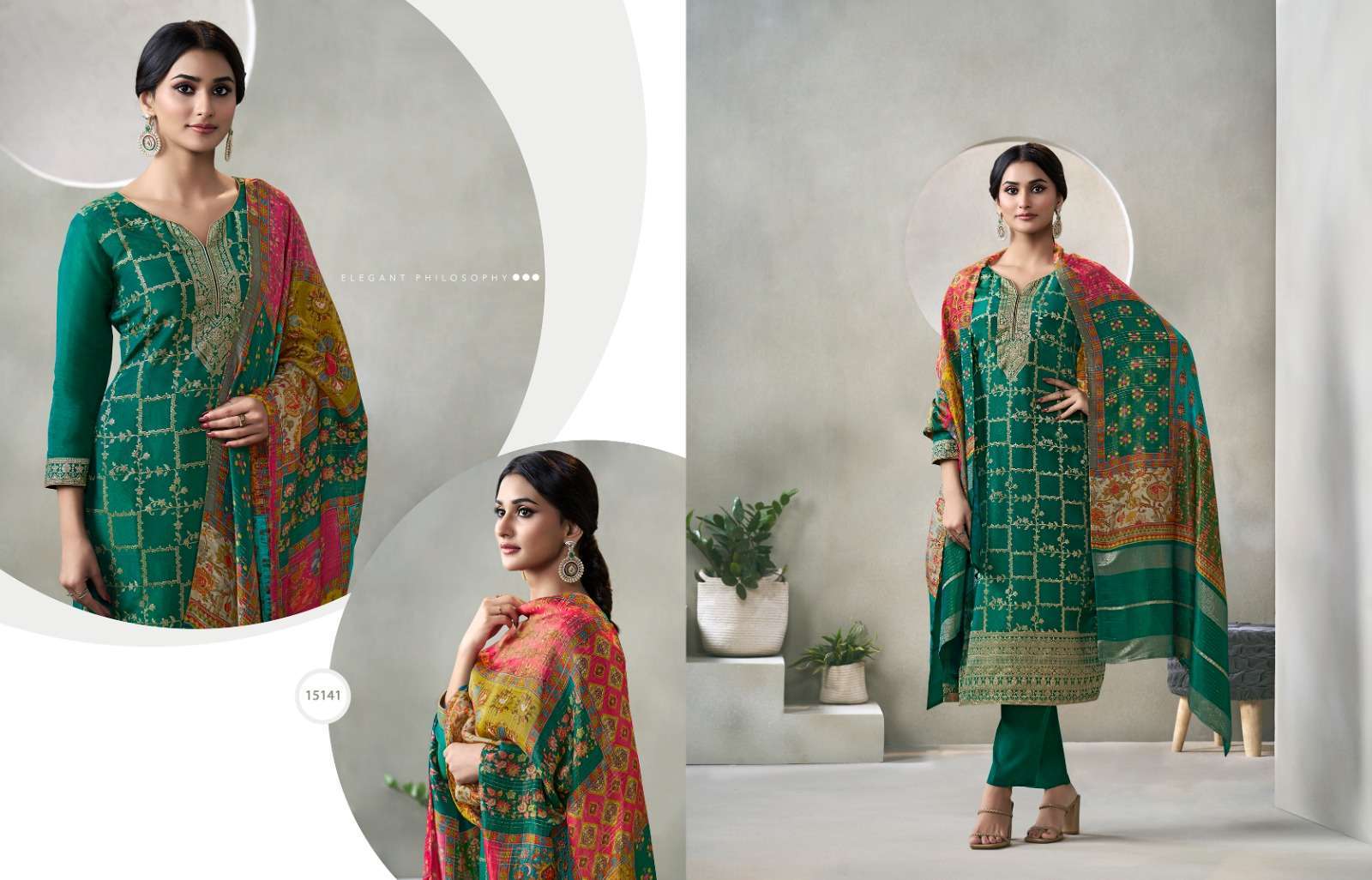 Zisa Glory Crystal Weaving Jacquard  Wholesale printed salwar kameez in Surat