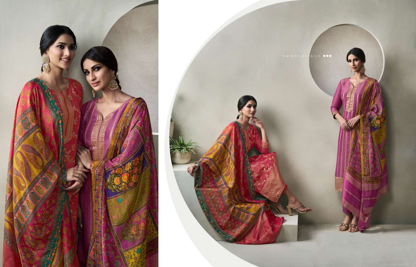 Zisa Glory Crystal Weaving Jacquard  Wholesale printed salwar kameez in Surat