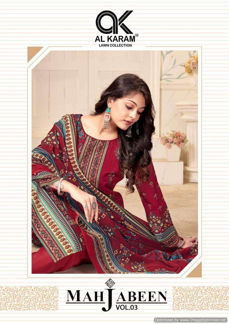 Al Karam Mahjabeen Vol-3 Wholesale dress material market in Delhi