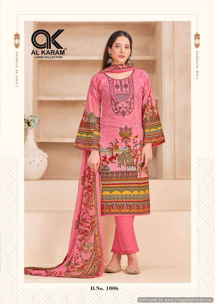 Al Karam Orchid Vol-1 Silk dress materials wholesale