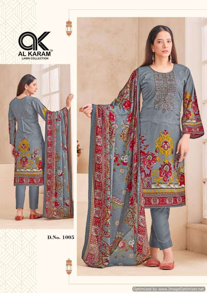 Al Karam Orchid Vol-1 Silk dress materials wholesale