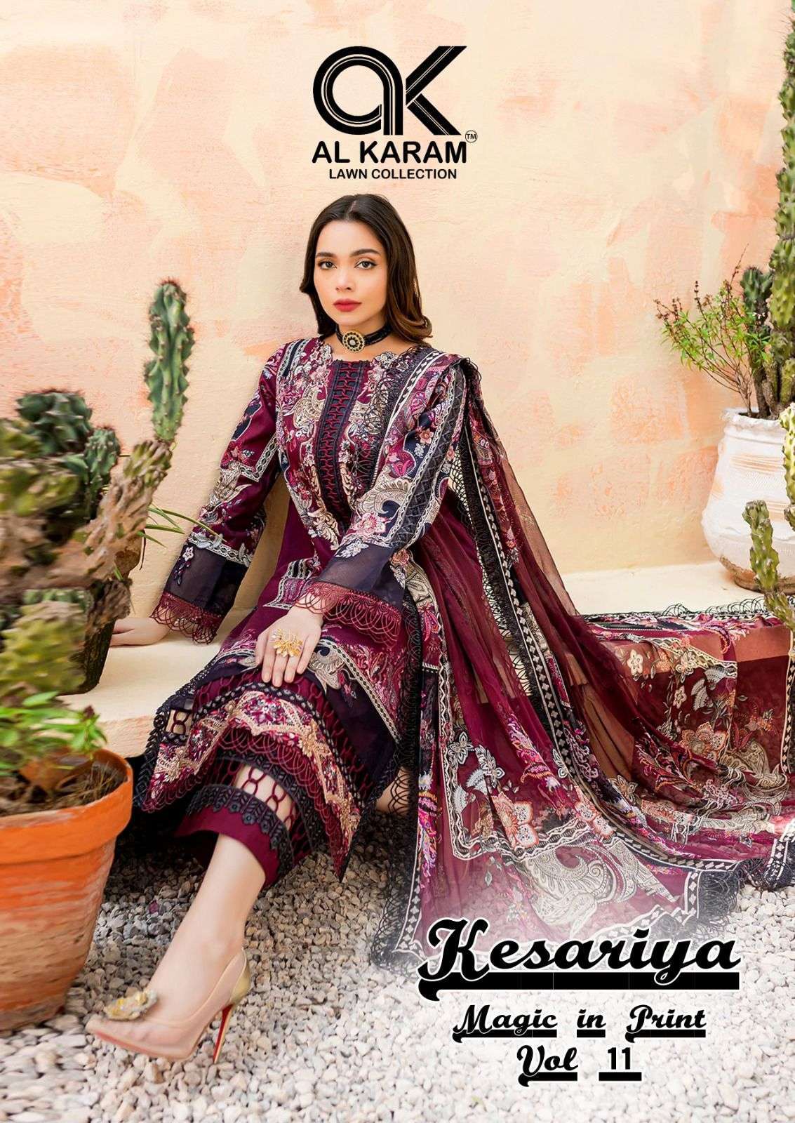 Alkaram Kesariya Vol-11- Dress Material wholesale suppliers