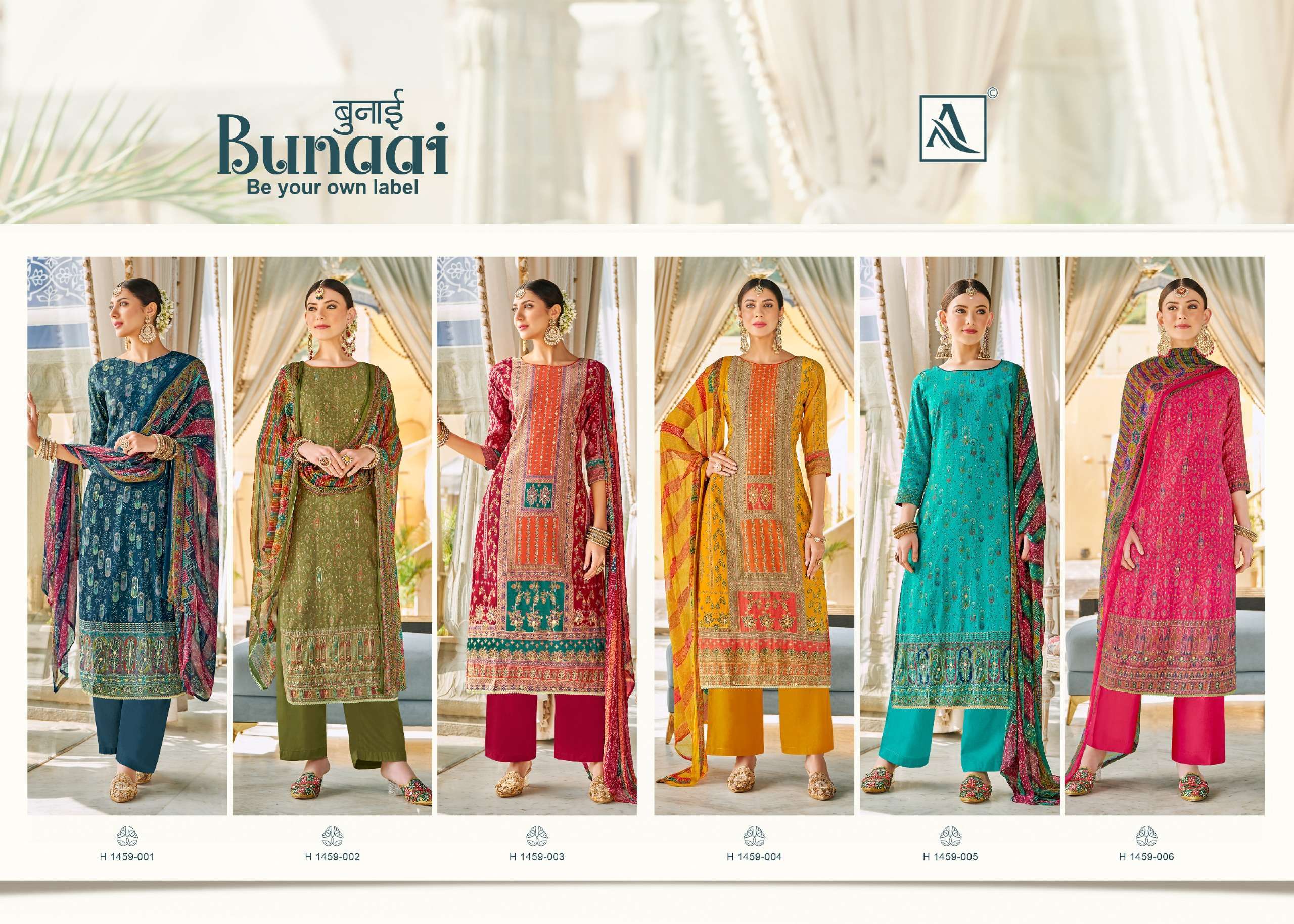 Alok Bunnai Viscose Designer Dress Material Online Shopping