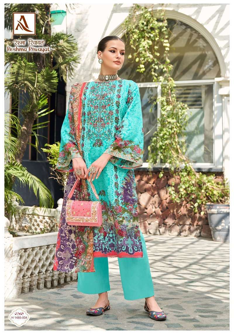 Alok Reshma Riwayat Cotton Printed Customized dress materials