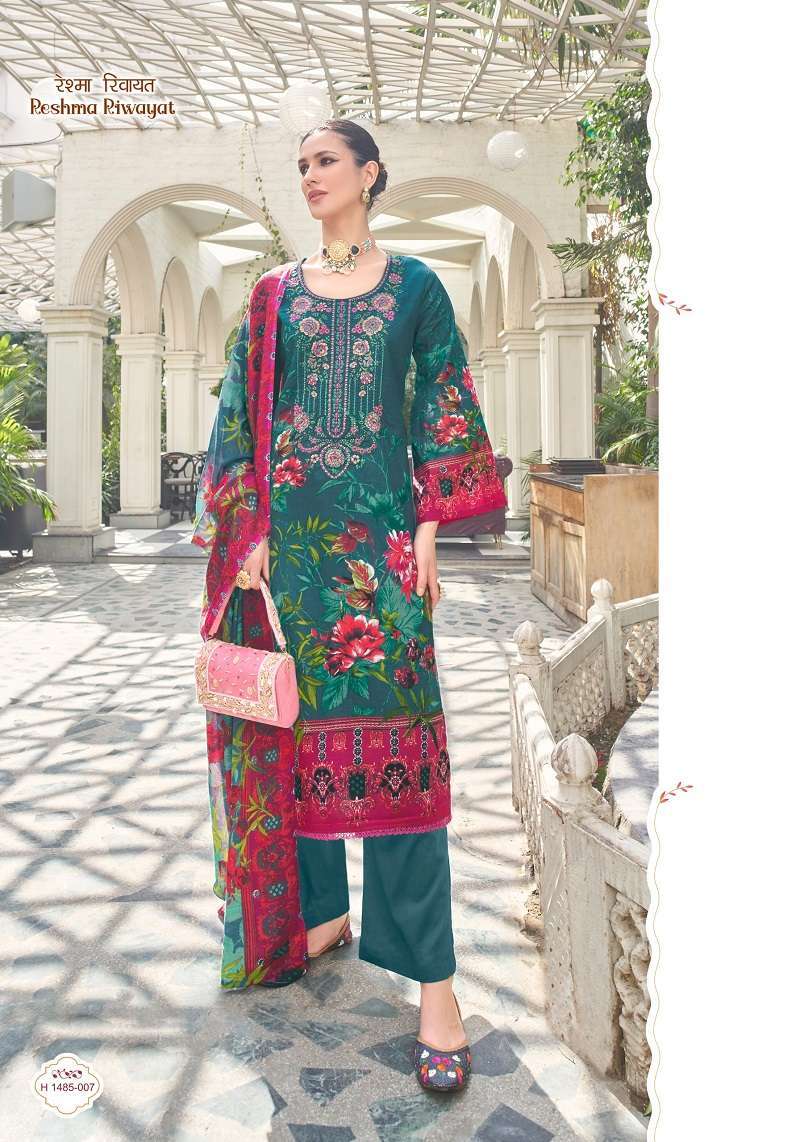 Alok Reshma Riwayat Cotton Printed Customized dress materials