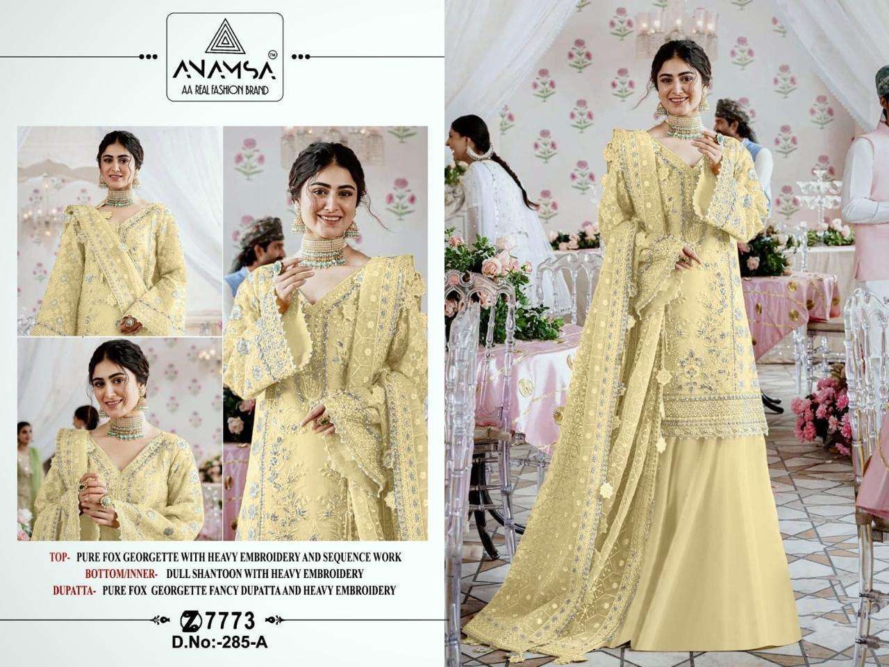 Anamsa 285 A To D Hit Design Bollywood style salwar kameez in surat