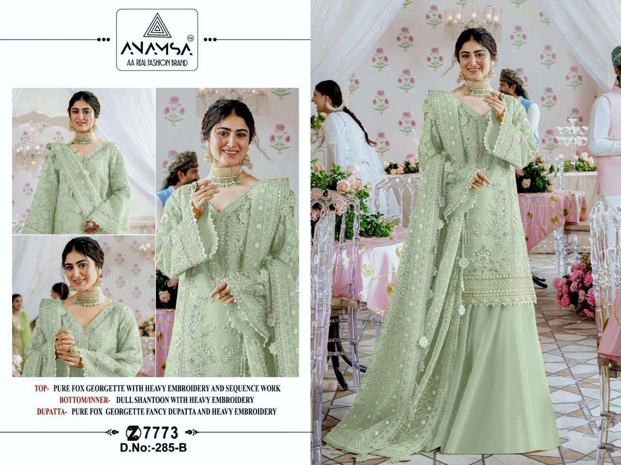 Anamsa 285 A To D Hit Design Bollywood style salwar kameez in surat