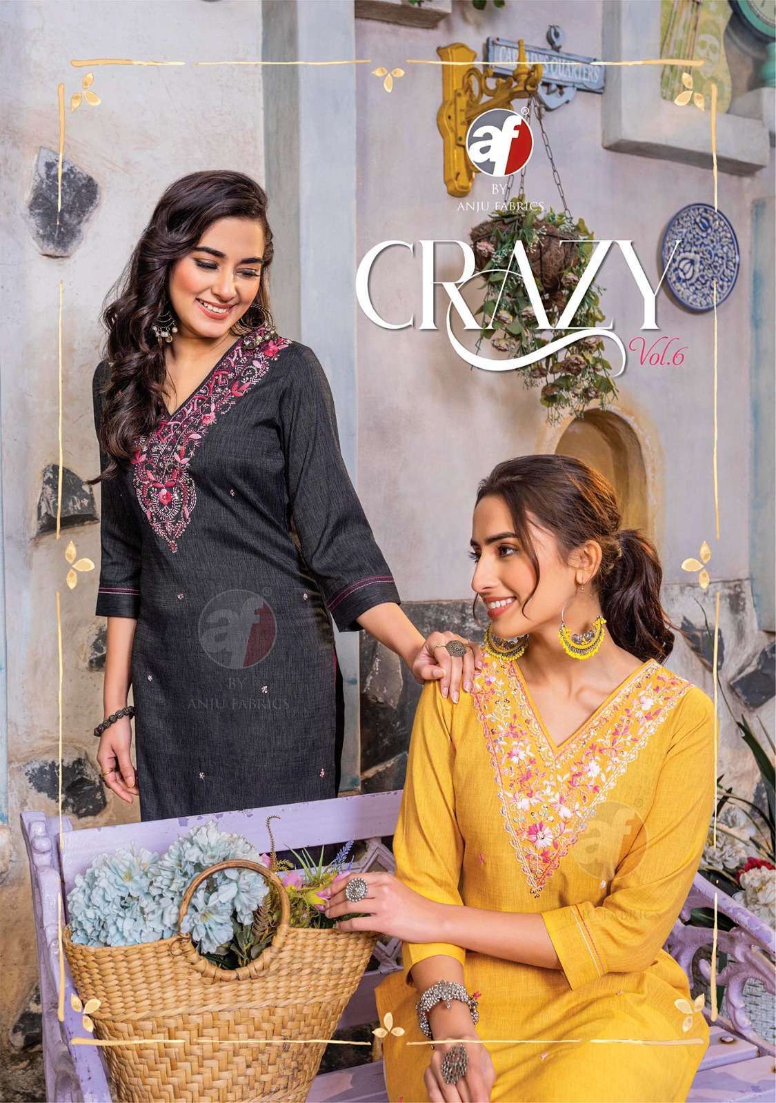 Anju Fabrics Crazy Vol -6 Bulk Kurtis online