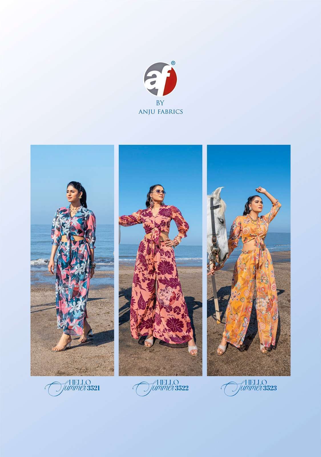 Anju Fabrics Hello Summer Kurti wholesale dress materials