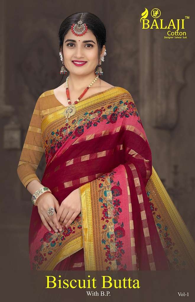 Balaji Biscuit Butta With B.P Vol-1 – Cotton Georgette sarees wholesale in Kolkata