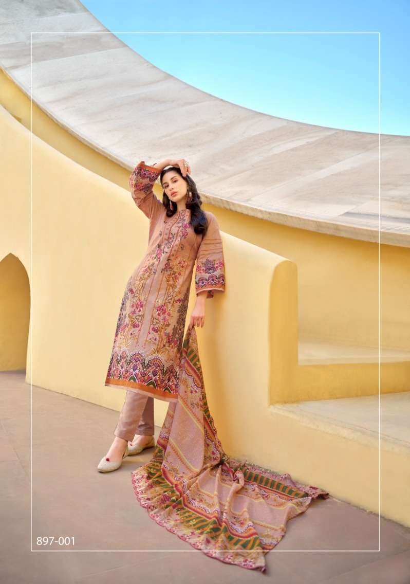 Belliza Guzarish Vol 5 Cotton Embroidered Wholesale dress material suppliers in Mumbai