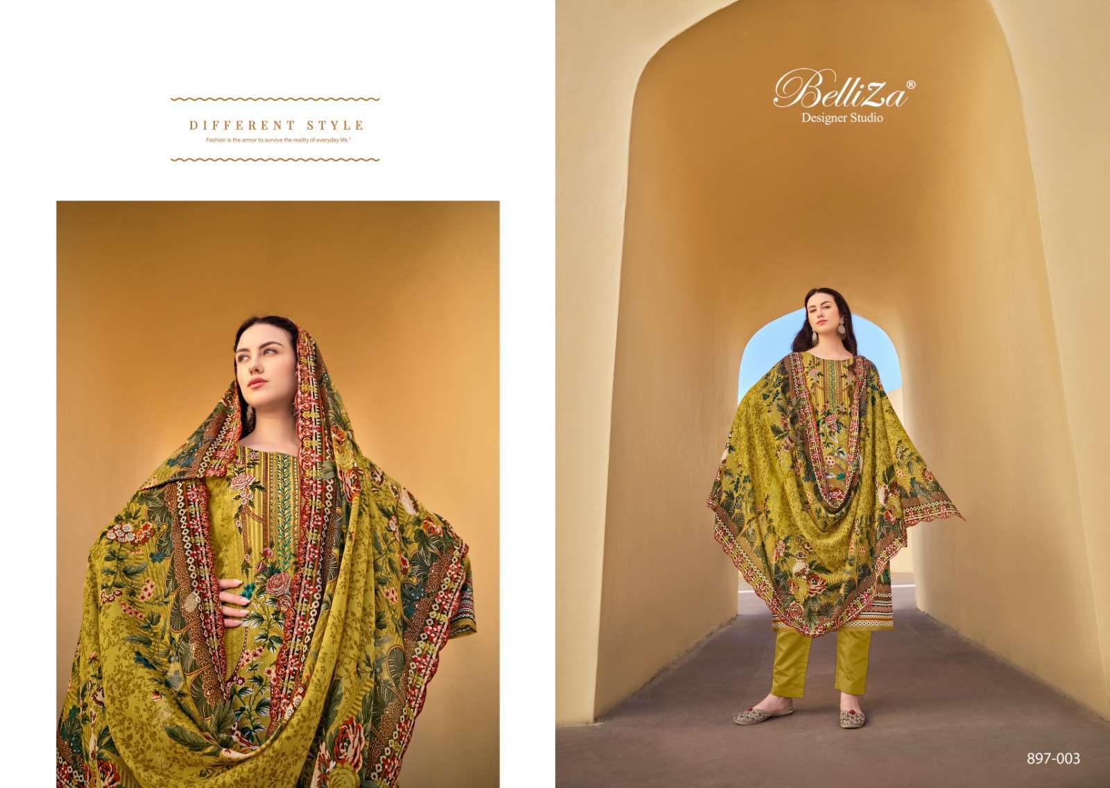 Belliza Guzarish Vol 5 Cotton Embroidered Wholesale dress material suppliers in Mumbai