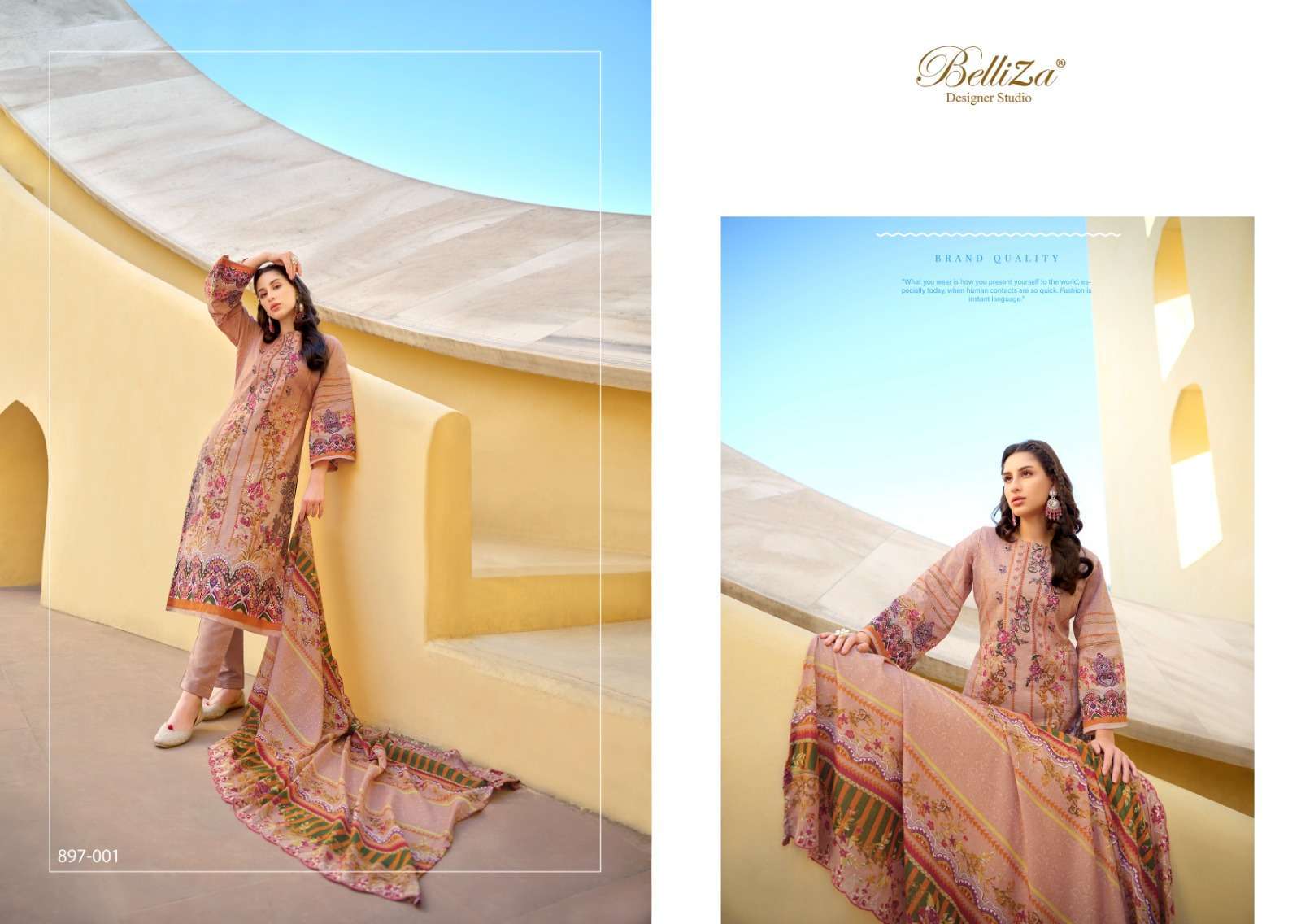 Belliza Guzarish Vol 5 Cotton Embroidered Wholesale dress material suppliers in Mumbai